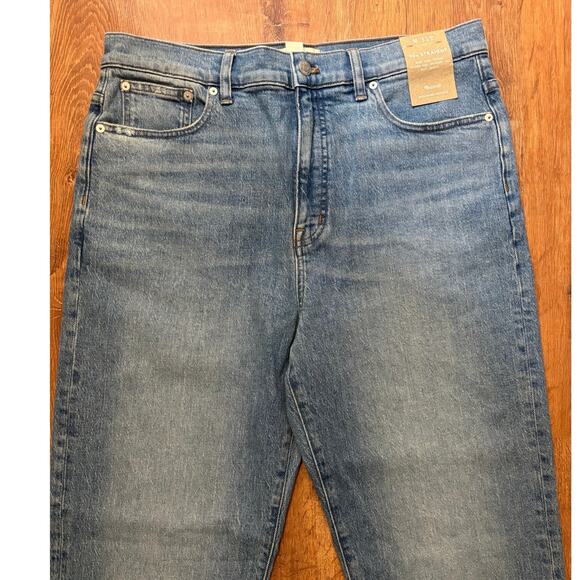 Madewell Blue Straight Leg Jeans - Picture 6 of 9